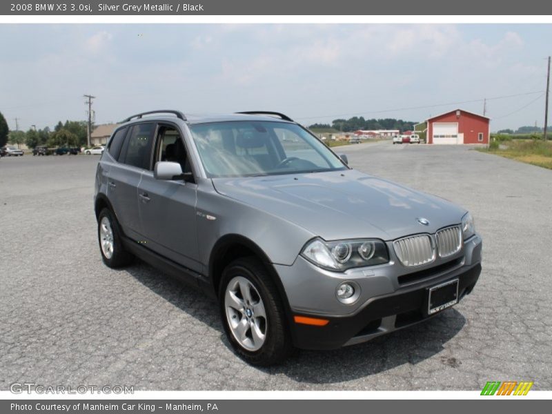 Silver Grey Metallic / Black 2008 BMW X3 3.0si