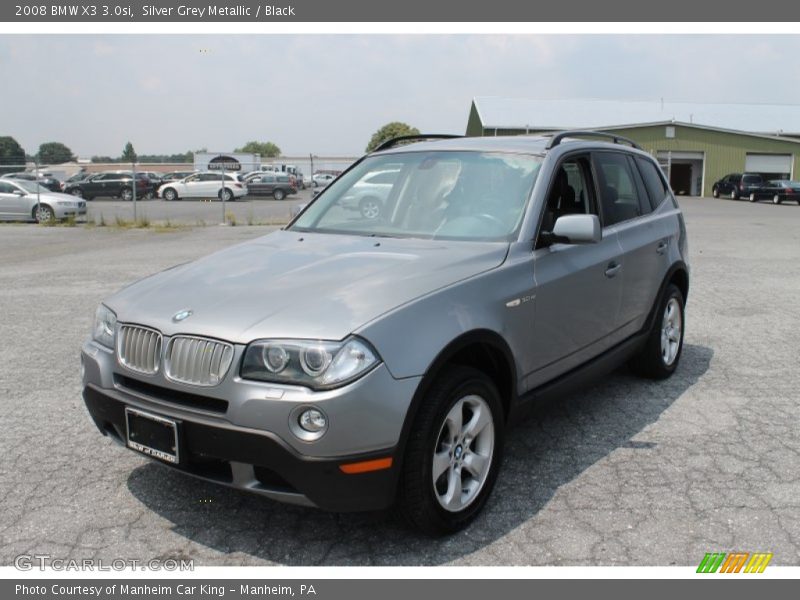 Silver Grey Metallic / Black 2008 BMW X3 3.0si
