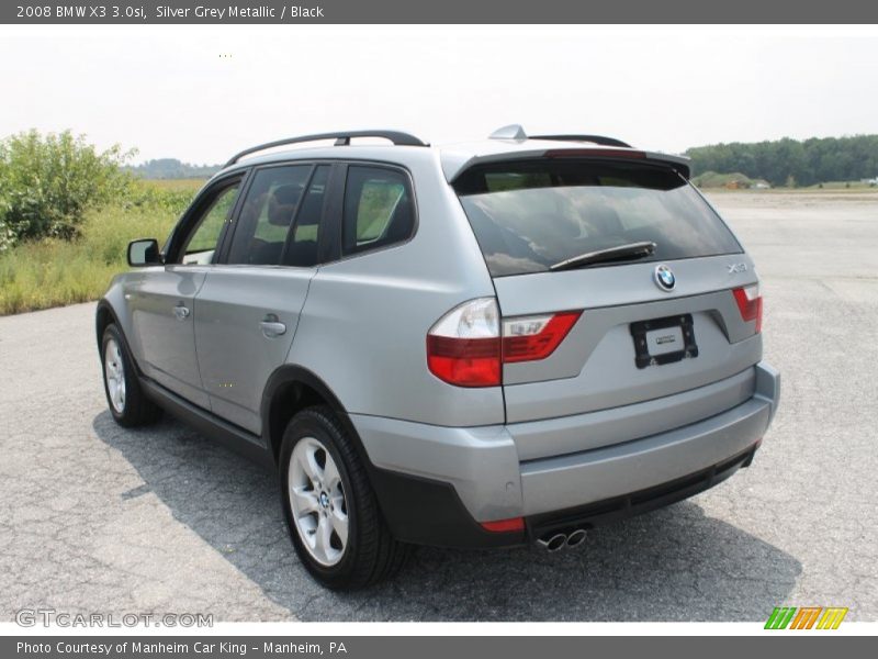 Silver Grey Metallic / Black 2008 BMW X3 3.0si