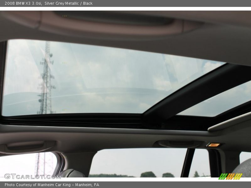 Silver Grey Metallic / Black 2008 BMW X3 3.0si