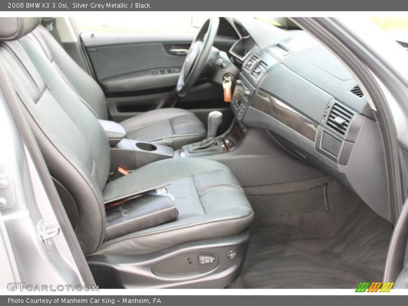 Silver Grey Metallic / Black 2008 BMW X3 3.0si