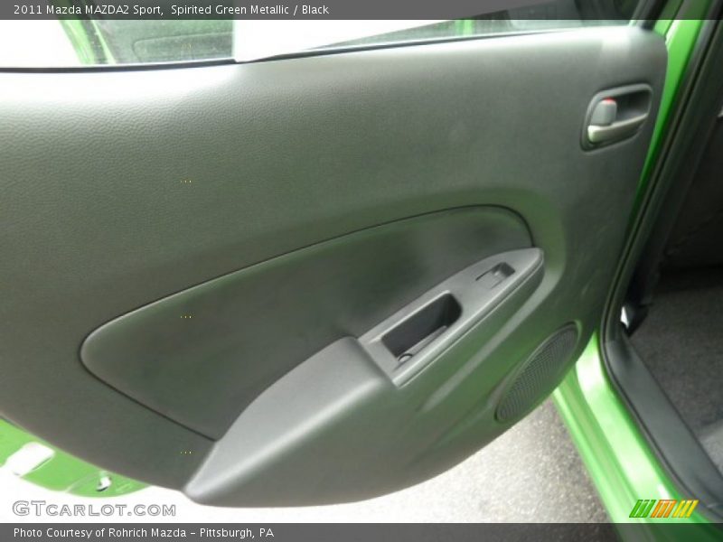 Spirited Green Metallic / Black 2011 Mazda MAZDA2 Sport