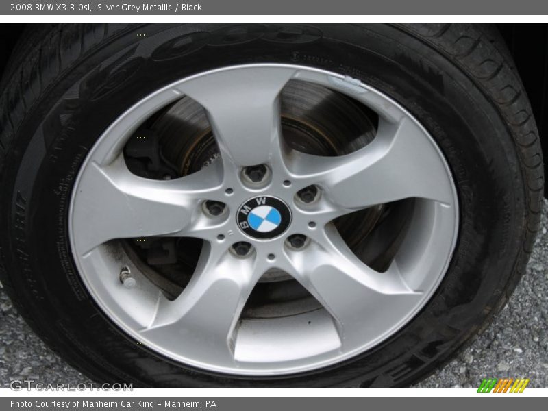 Silver Grey Metallic / Black 2008 BMW X3 3.0si