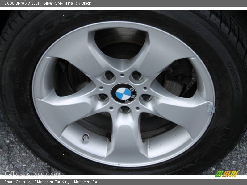 Silver Grey Metallic / Black 2008 BMW X3 3.0si