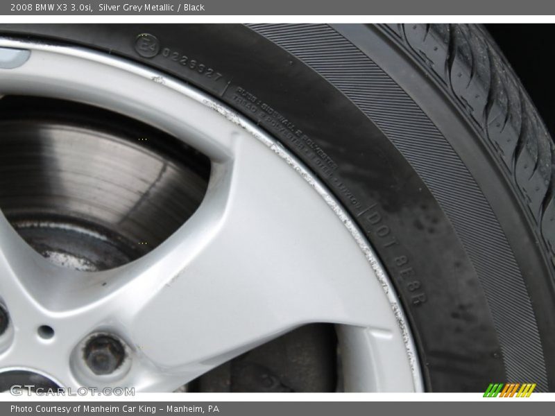 Silver Grey Metallic / Black 2008 BMW X3 3.0si