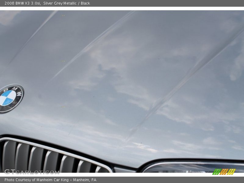 Silver Grey Metallic / Black 2008 BMW X3 3.0si