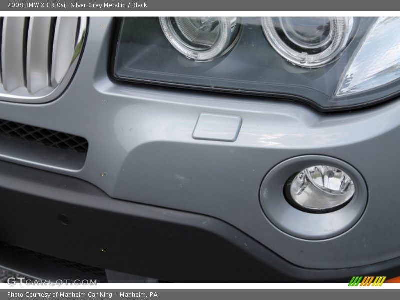 Silver Grey Metallic / Black 2008 BMW X3 3.0si