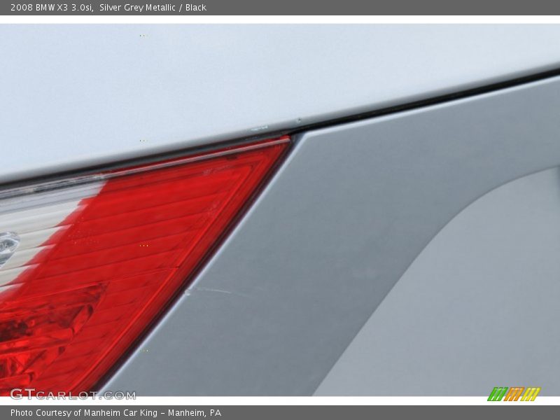 Silver Grey Metallic / Black 2008 BMW X3 3.0si
