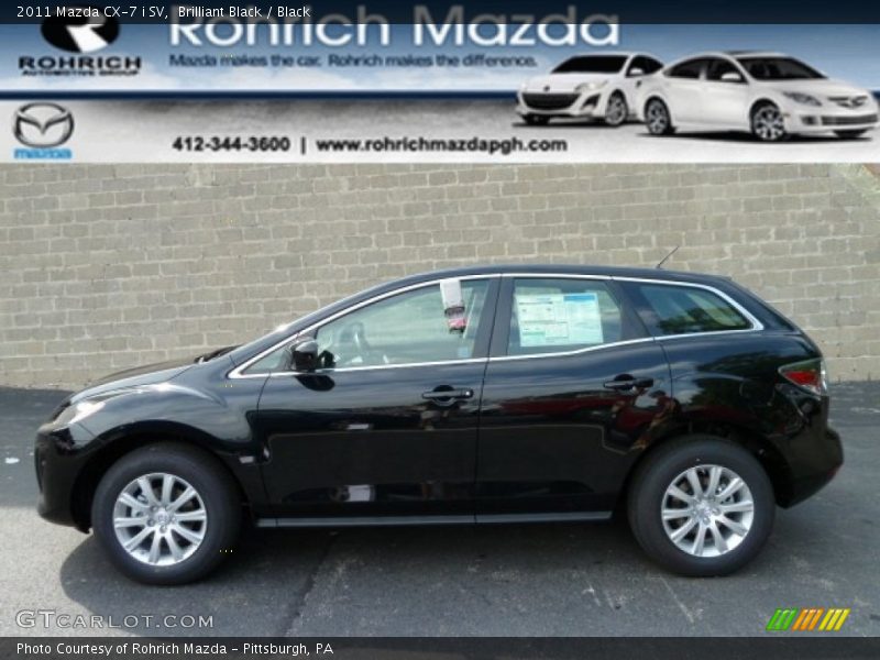 Brilliant Black / Black 2011 Mazda CX-7 i SV