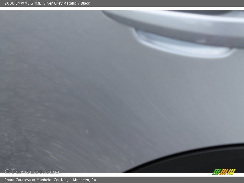 Silver Grey Metallic / Black 2008 BMW X3 3.0si