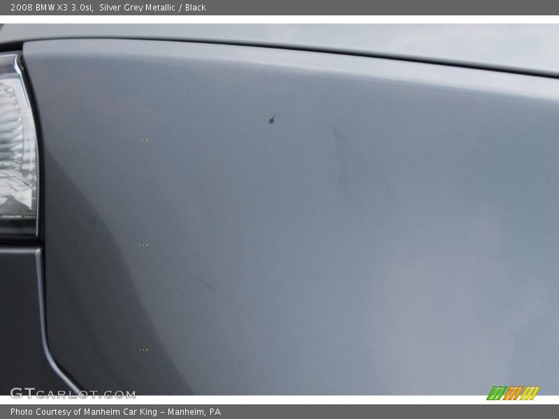 Silver Grey Metallic / Black 2008 BMW X3 3.0si