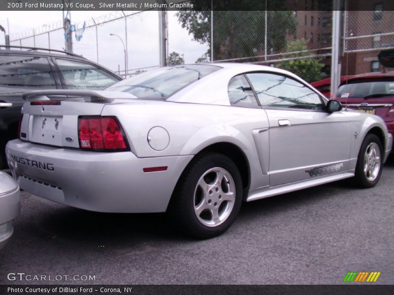 Silver Metallic / Medium Graphite 2003 Ford Mustang V6 Coupe