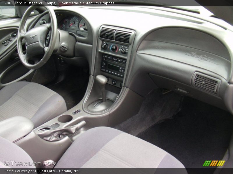 Silver Metallic / Medium Graphite 2003 Ford Mustang V6 Coupe