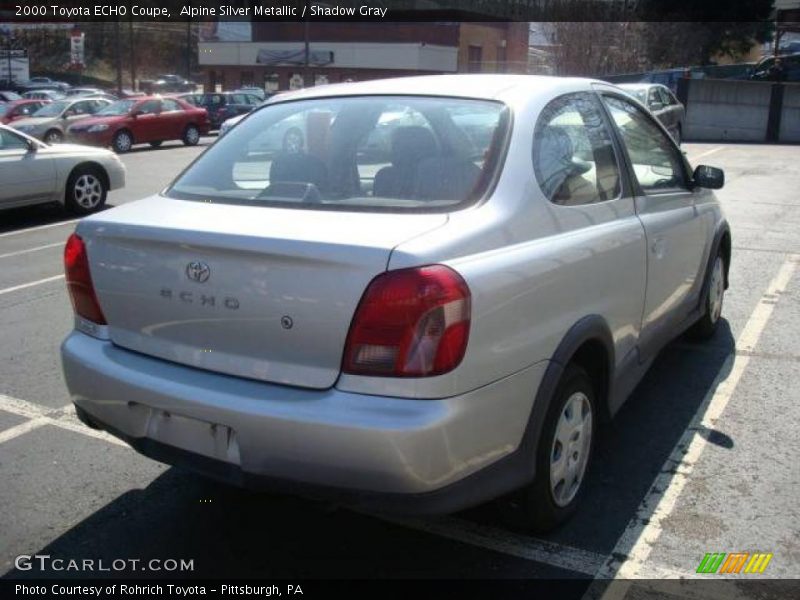 Alpine Silver Metallic / Shadow Gray 2000 Toyota ECHO Coupe
