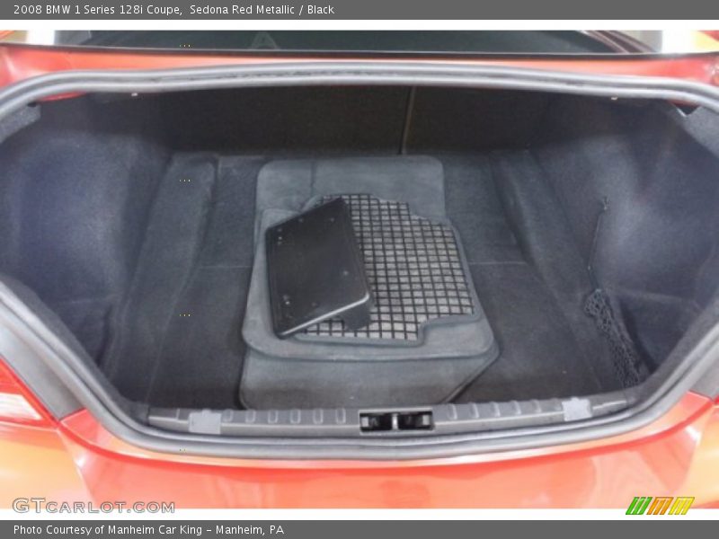 Sedona Red Metallic / Black 2008 BMW 1 Series 128i Coupe