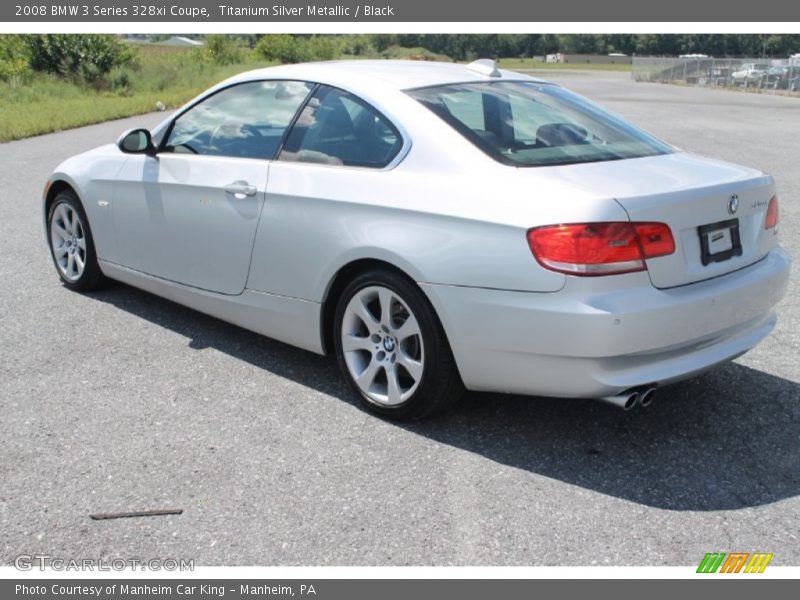 Titanium Silver Metallic / Black 2008 BMW 3 Series 328xi Coupe
