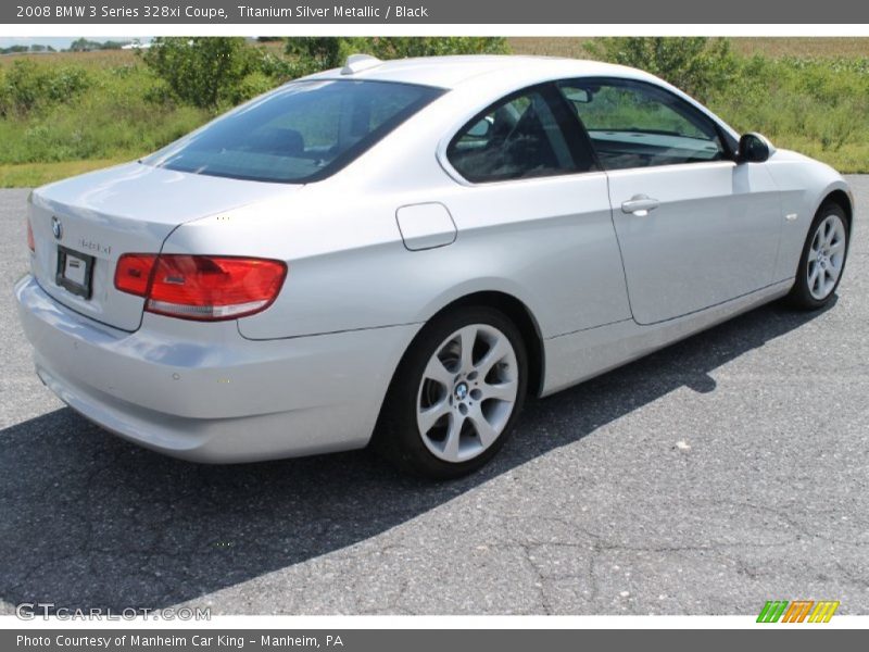 Titanium Silver Metallic / Black 2008 BMW 3 Series 328xi Coupe