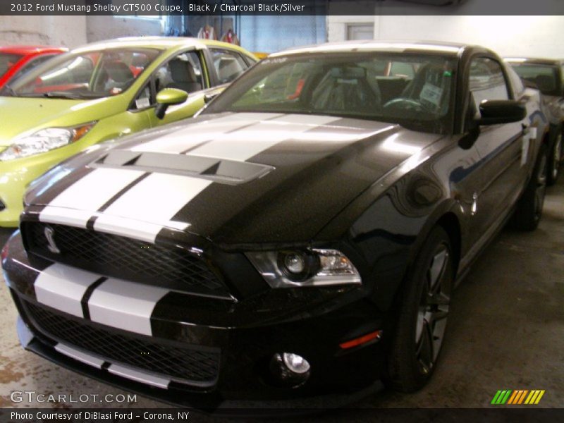 Black / Charcoal Black/Silver 2012 Ford Mustang Shelby GT500 Coupe