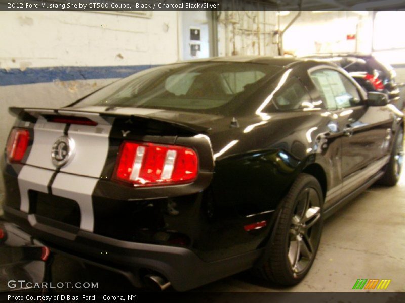 Black / Charcoal Black/Silver 2012 Ford Mustang Shelby GT500 Coupe