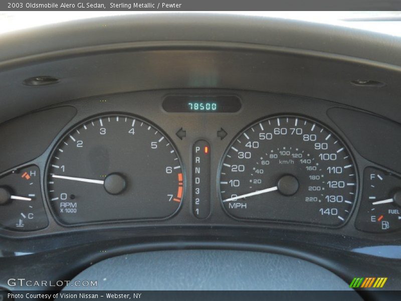  2003 Alero GL Sedan GL Sedan Gauges