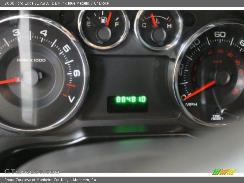 Dark Ink Blue Metallic / Charcoal 2008 Ford Edge SE AWD