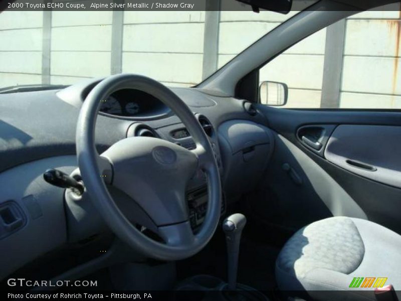 Alpine Silver Metallic / Shadow Gray 2000 Toyota ECHO Coupe