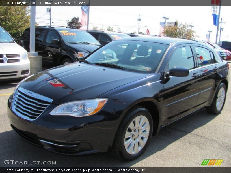 Blackberry Pearl / Black 2011 Chrysler 200 LX