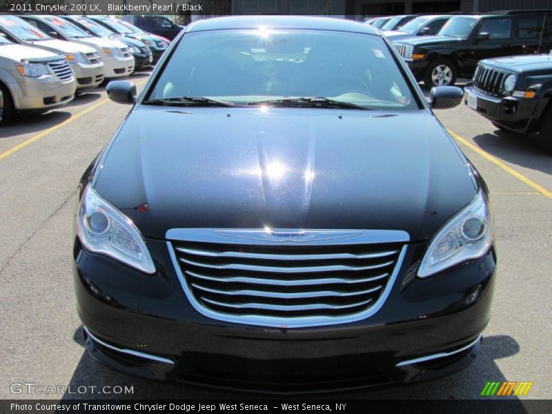Blackberry Pearl / Black 2011 Chrysler 200 LX