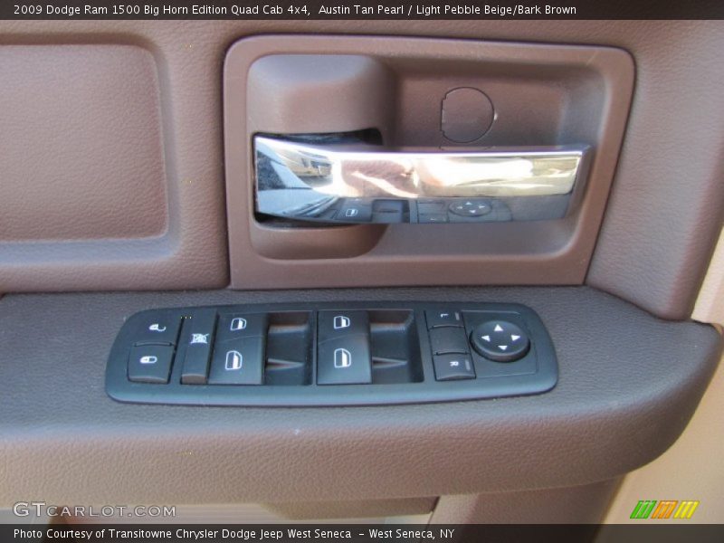 Austin Tan Pearl / Light Pebble Beige/Bark Brown 2009 Dodge Ram 1500 Big Horn Edition Quad Cab 4x4