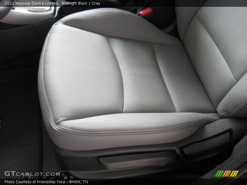 Midnight Black / Gray 2012 Hyundai Elantra Limited
