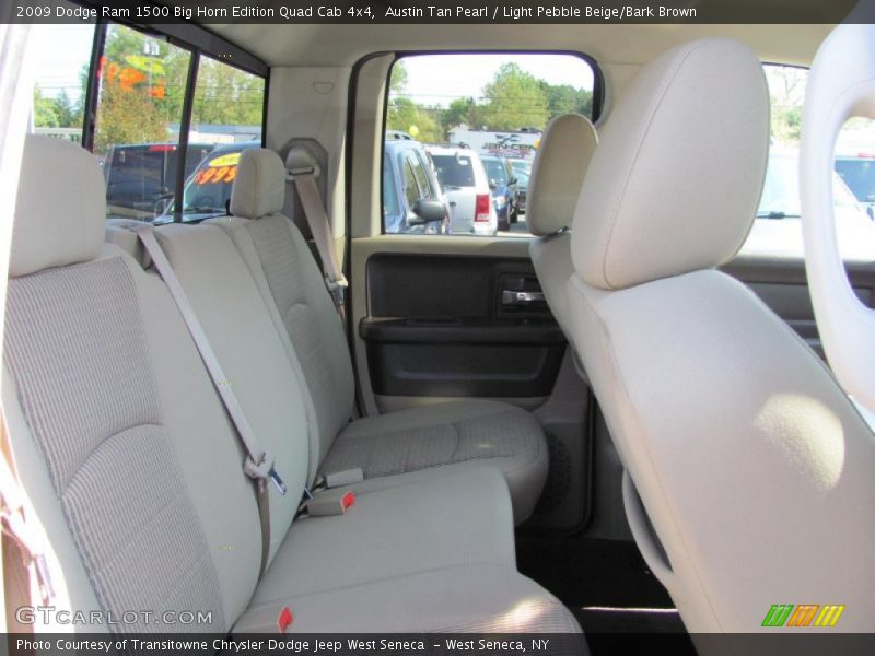 Austin Tan Pearl / Light Pebble Beige/Bark Brown 2009 Dodge Ram 1500 Big Horn Edition Quad Cab 4x4