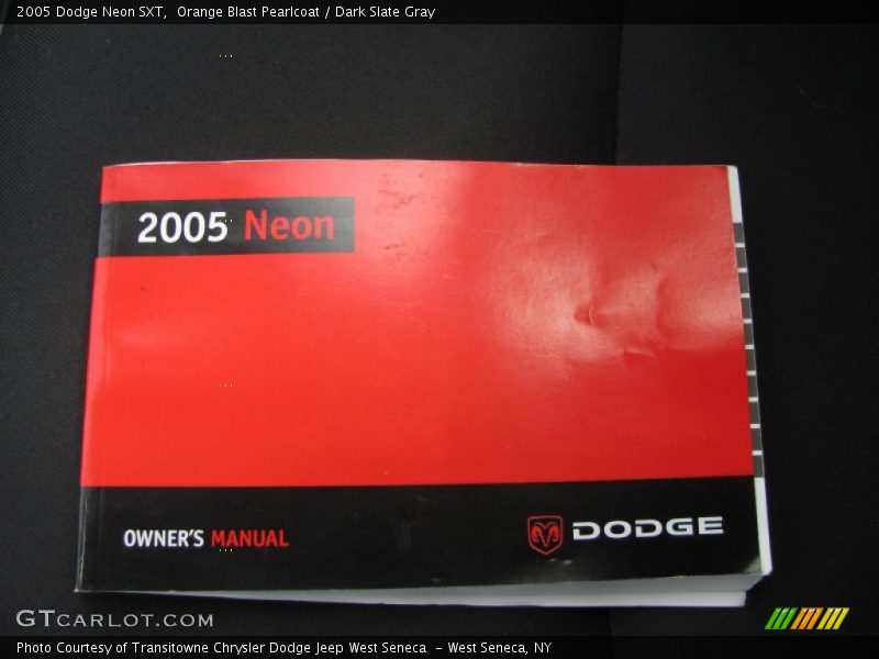 Orange Blast Pearlcoat / Dark Slate Gray 2005 Dodge Neon SXT