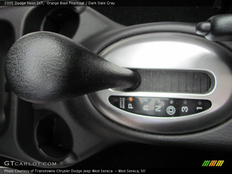 Orange Blast Pearlcoat / Dark Slate Gray 2005 Dodge Neon SXT