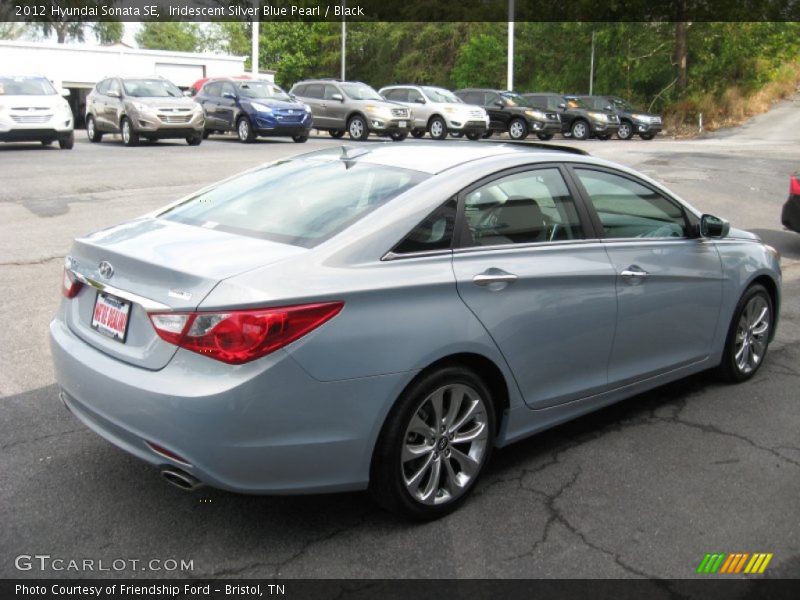 Iridescent Silver Blue Pearl / Black 2012 Hyundai Sonata SE