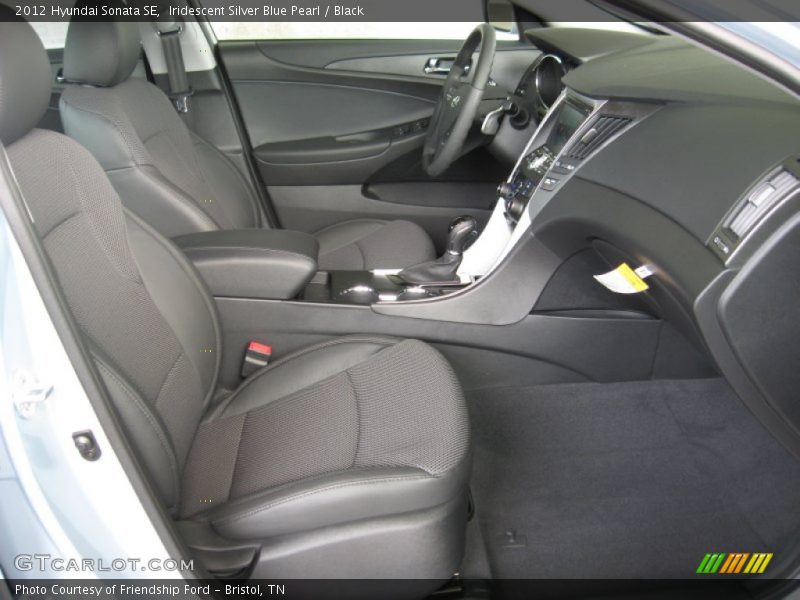 Iridescent Silver Blue Pearl / Black 2012 Hyundai Sonata SE