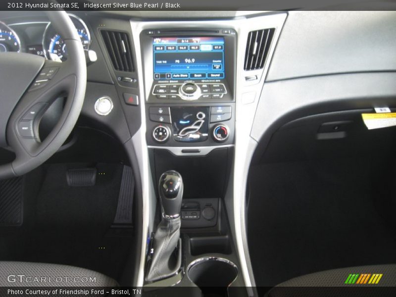 Iridescent Silver Blue Pearl / Black 2012 Hyundai Sonata SE
