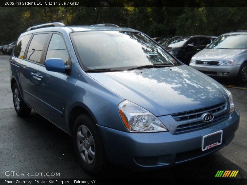 Glacier Blue / Gray 2009 Kia Sedona LX
