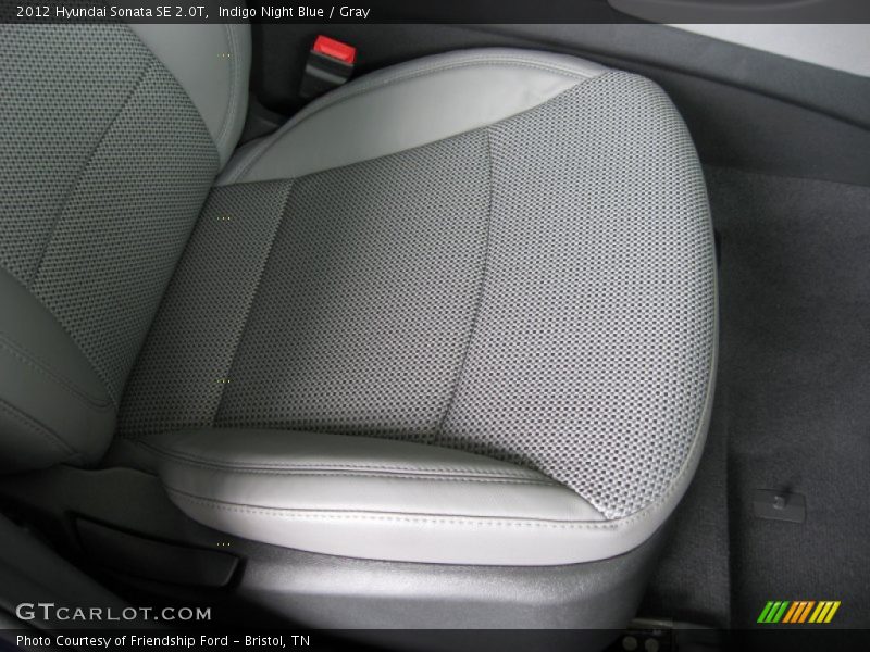 Indigo Night Blue / Gray 2012 Hyundai Sonata SE 2.0T