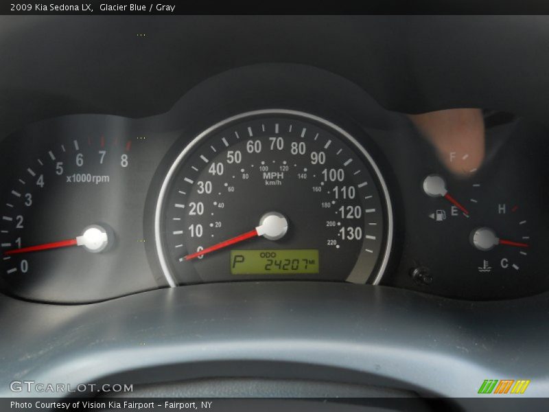 Glacier Blue / Gray 2009 Kia Sedona LX