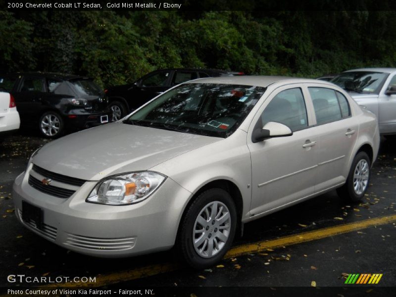 Gold Mist Metallic / Ebony 2009 Chevrolet Cobalt LT Sedan