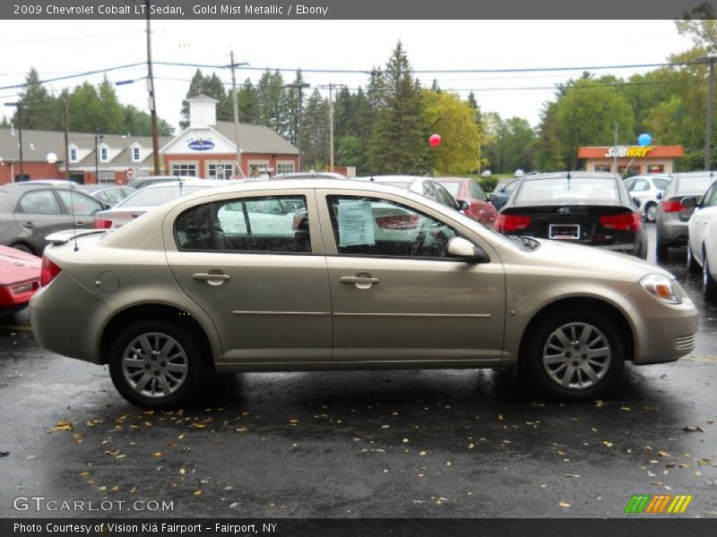 Gold Mist Metallic / Ebony 2009 Chevrolet Cobalt LT Sedan