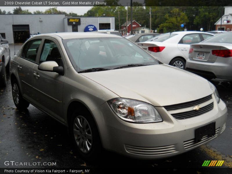 Gold Mist Metallic / Ebony 2009 Chevrolet Cobalt LT Sedan
