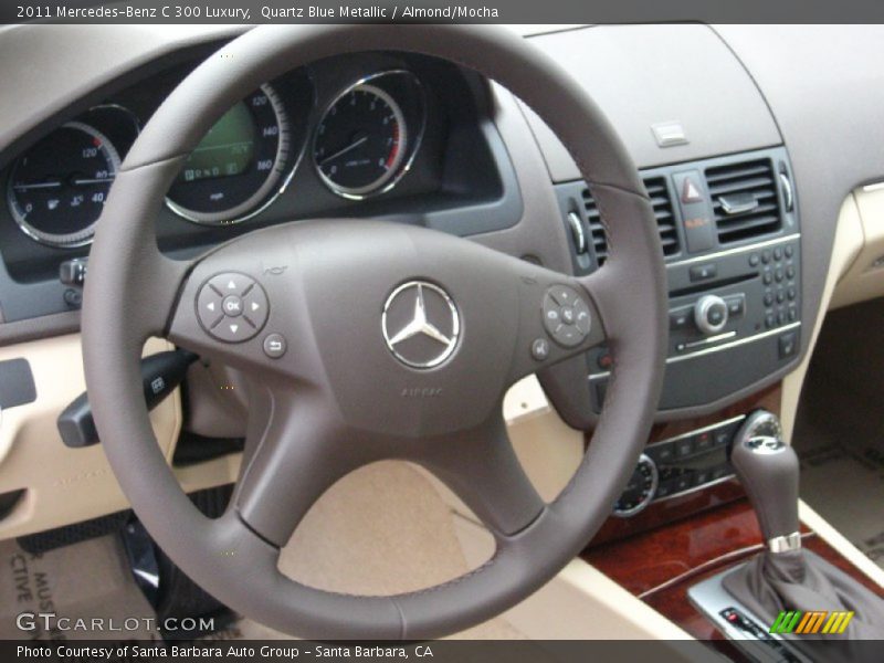 Quartz Blue Metallic / Almond/Mocha 2011 Mercedes-Benz C 300 Luxury