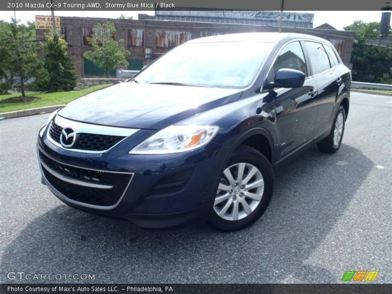 Stormy Blue Mica / Black 2010 Mazda CX-9 Touring AWD
