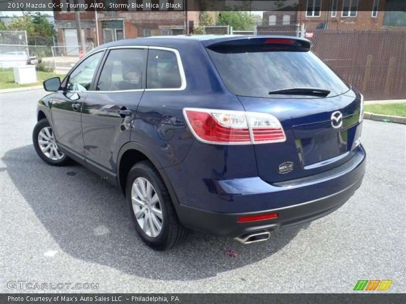 Stormy Blue Mica / Black 2010 Mazda CX-9 Touring AWD