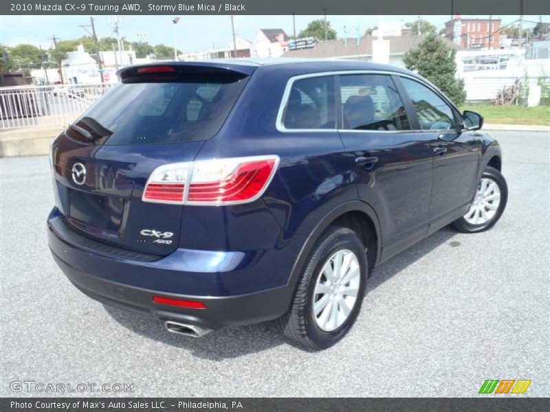 Stormy Blue Mica / Black 2010 Mazda CX-9 Touring AWD