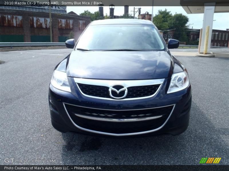 Stormy Blue Mica / Black 2010 Mazda CX-9 Touring AWD