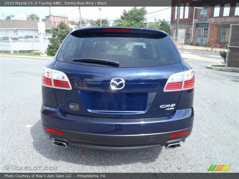 Stormy Blue Mica / Black 2010 Mazda CX-9 Touring AWD