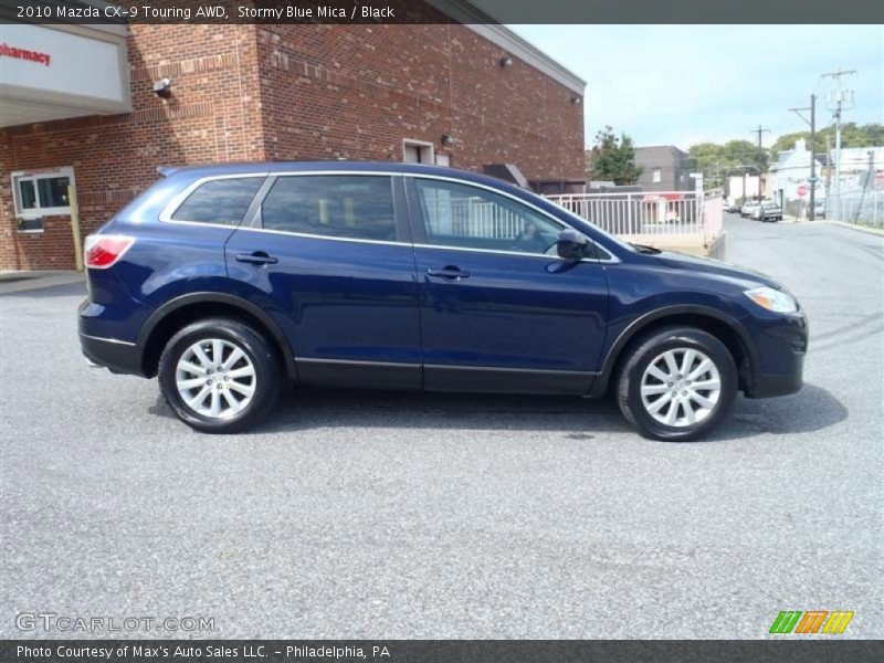 Stormy Blue Mica / Black 2010 Mazda CX-9 Touring AWD