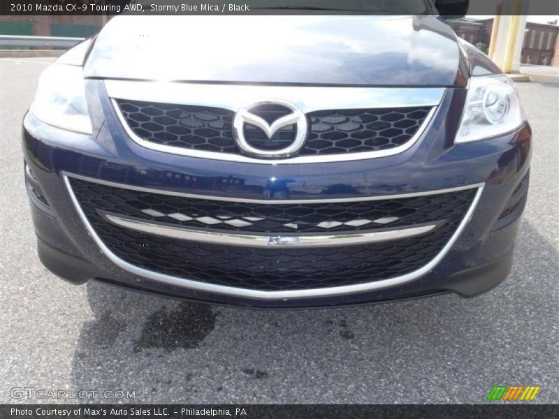 Stormy Blue Mica / Black 2010 Mazda CX-9 Touring AWD